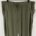 Treasure & Bond New  Soft Modal Knit High Waist Joggers Olive Sarma Photo 4