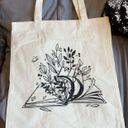 Book Themes Tan Tote Bag Photo 0