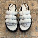 frame denim NWT FRAME Le Weston white & black padded faux leather sandals | size 39 / 9 Photo 4