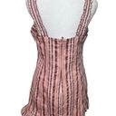 Alexis  Womens Brandy Mini Dress in Rose Stripe Wide Ruffle Shoulder XL New NWT Photo 6