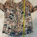 Lucky Brand SZ MD Mixed Print Peasant Top Photo 5