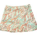 Lady Hagen  golf Skort w/ attached shorts, mint green orange print, women’s sz 10 Photo 0