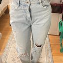 ZARA light wash distressed boyfriend jeans Photo 3