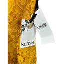 Kensie  Women's Floral-Lace Fit & Flare Dress size 10 mustard yellow NWT Photo 1