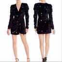 Rococo  Sand Velvet Star sequin faux wrap star dress Photo 3