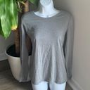 No Bo Gray Long Sleeve Top Photo 0