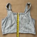 Thread and Supply  Denim-look bustier women’s Crop top L Photo 1