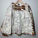 Chico's VTG  Beaded Embroidered Floral Jacket Large Brown Chico 2 Photo 2