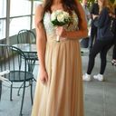 La Femme Sequined Nude Prom Dress Photo 0