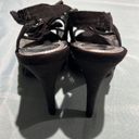 Velvet Heart  Nude under lace peep to lace bow heels Size 8 B41 Photo 5