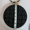 AWESOME GOLD AND BLACK ROUND PURSE WITH G&B WRISTELT HANDLE Photo 8