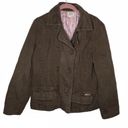 American Eagle  Quilted Lining Pea Coat Jacket Tan Womens Size Large Photo 3