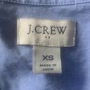 J.Crew  Blue Chambray Button Down Top Sz XS Photo 8