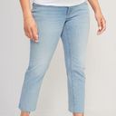 Old Navy NWT Maternity Full Panel Boyfriend Straight Cut-Off Jeans. Size 8 SHORT Photo 2