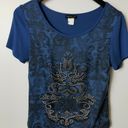 Venus Y2K Vintage  T Shirt Rhinestones Tee Top Short Sleeve Cotton Solid Logo S Photo 8