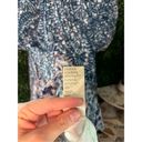 Free People  JET SET MINI DRESS MIXED PRINTED TUNIC Oversized DRESS Blue sz small Photo 8