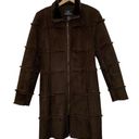 Dennis Basso  Vintage Brown Shearling Winter Coat Size Medium Photo 0