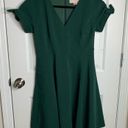 Gal Meets Glam  kelly green serena tie fit flare dress size 8 st Patrick’s spring Photo 2