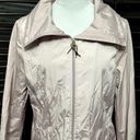 Cole Haan  Women's Light Pink Hooded Anoack Midi Rain Coat M NWOT Photo 2