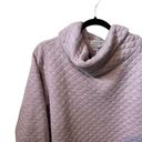 Orvis  Pink/Lavender Quilted Cowl Neck Long Sleeve Kangaroo Pocket M Sweatshirt. Photo 2