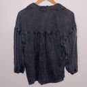 Pilcro  popover sun washed boho peasant blouse S Photo 1