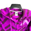 Athletic Works Purples & Black Zip Hoodie Jacket Women Sz M 8-10 Photo 2