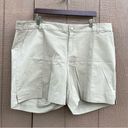 Lane Bryant NWT  Womens Shorts Beige Flat Front Deep Pockets Plus Size 24 Photo 0