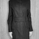 ZARA  basic long trench wool military style buckle collar coat jacket long sleeve Photo 0