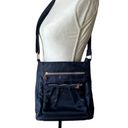 Aimee Kestenberg  Tyler Navy Nylon Zippered Rose Gold Crossbody Bag Photo 2