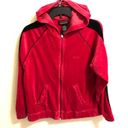 Oleg Cassini  VELOUR SPORT Red Hoodie M Photo 0