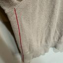 Babaton  Aritzia Artem Cotton Cashmere Tan Red Stripe Cropped Sweater Size M Photo 2