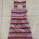 Loft  Striped Like New Pink and Cream Linen Sz 0 Photo 4