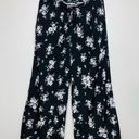 Ralph Lauren Drawcord-Waist Pants Wide Legs Tropical Floral Sz M Photo 0