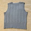 Jessica Simpson Light Blue Knit Sweater Vest Photo 3