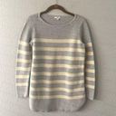 J.Jill Blue & Cream Striped Sweater by  size small Photo 0