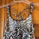 OP  Black & White Zebra Sun Dress Small Photo 1