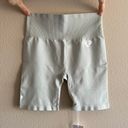 women's best | Power Seamless Cycling Biker Shorts Light Gray Activewear Gym Photo 2