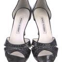 Manolo Blahnik  Patent Leather Sandals Heels Size Italian 38.5 Black Photo 0