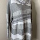 Catherine’s Sz 1X 18/20W Women’s Gray Silver Metallic Sweater Pullover Top Photo 0