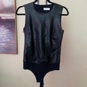 Commando  Faux Leather Sleeveless Bodysuit black size M Photo 1