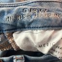 American Eagle  outfitters distressed curvy hi-rise jegging size 4 short . Photo 8