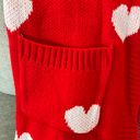 Krush NWT  Kandy Boutique Love Me Or Not Heart Print Cardigan S-XL Red Photo 8