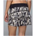 Lululemon  Pace Setter Skirt/Skort Great Granite Black Mojave Tan Size 4 Photo 3