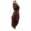 Day & Night  Copper Brown Twist Open Back Dress Size Medium New with Tags Photo 2