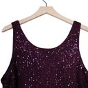 Wildfox  Womens L Armidale Sequin Crop Tank in Dark Purple NEW Photo 4