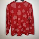 Coldwater Creek Fresh Red Lots of Love Sweater Photo 1