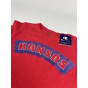 Champion Kansas University Jayhawks Red‎ Short Sleeve Retro T Tee Shirt  M Medium Photo 1