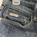 White House | Black Market Banana Republic Mid Rise Straight Leg Dark Blue Wash 90s Jeans size 2 Short Photo 5