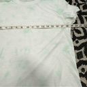 Athleta Athlete Daily Crew tie dye green white short sleeve crew neck top Photo 4