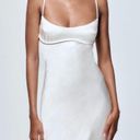 ZARA Dress midi tube slip satin wedding summer party Photo 9